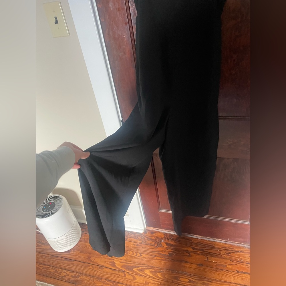 Madewell women’s Thistle Cami wide leg jumpsuit like new black size 6 medium - Picture 5 of 10